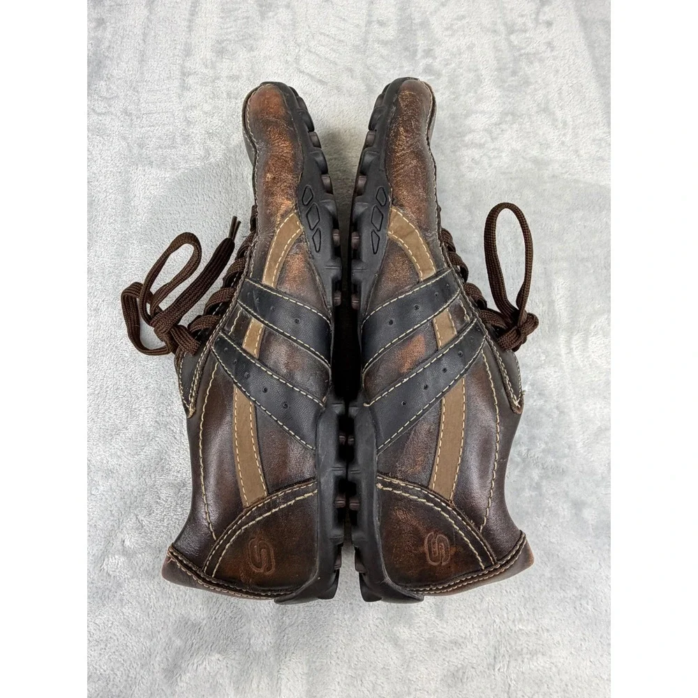 Skechers Mens Diameter Murilo  Sneakers Shoes Y2K 10.5 Brown Leather Comfort